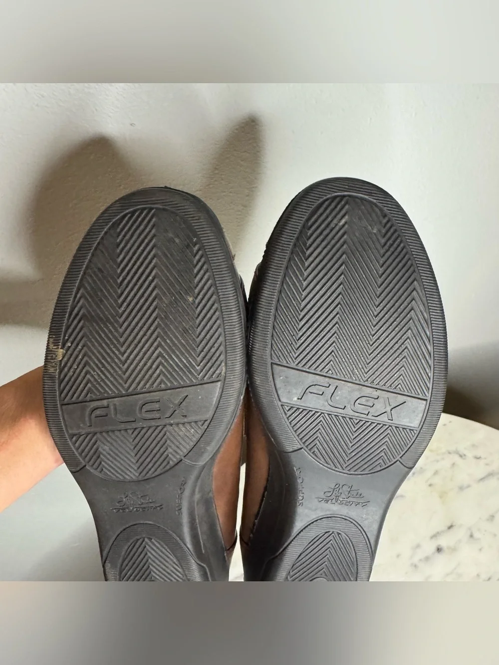 LifeStride Flats Size 9 M Vegan Leather brown shoes comfort  MAKE ME AN OFFER!